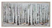 Colorful Calbert wall art from Ashley Furniture featuring abstract design, perfect for modern home decor.
