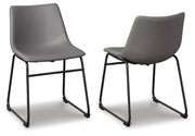 Ashley Furniture Centiar dining chair with wooden legs and upholstered seat, showcasing a modern design for dining rooms.