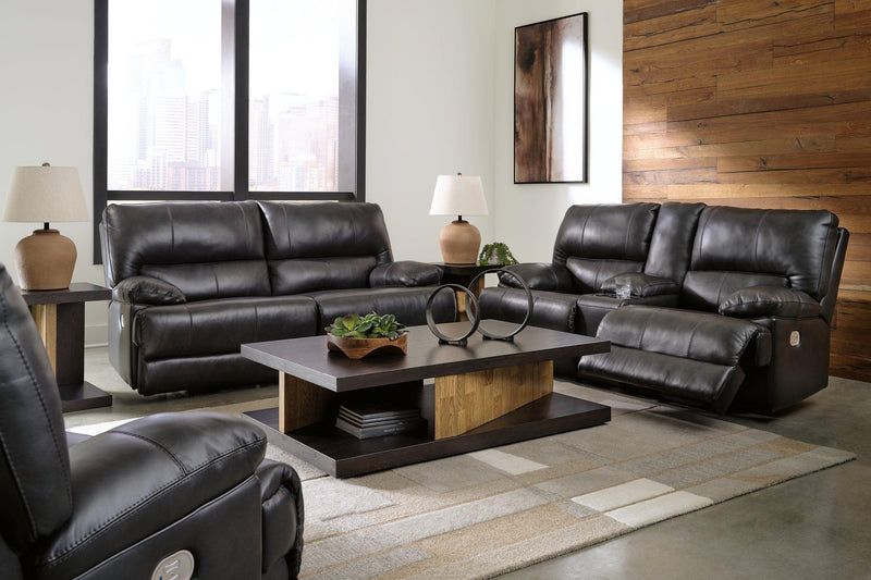 Ashley Furniture Mountainous Living Room Set featuring a sectional sofa with plush cushions and a modern mountain-inspired design.