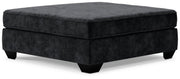 Lavernett oversized accent ottoman by Ashley Furniture with soft fabric upholstery and a modern design.
