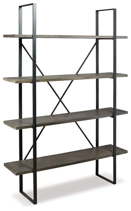 Ashley Furniture Gilesgrove Bookcase with multiple shelves and a classic wood finish for stylish storage and display.