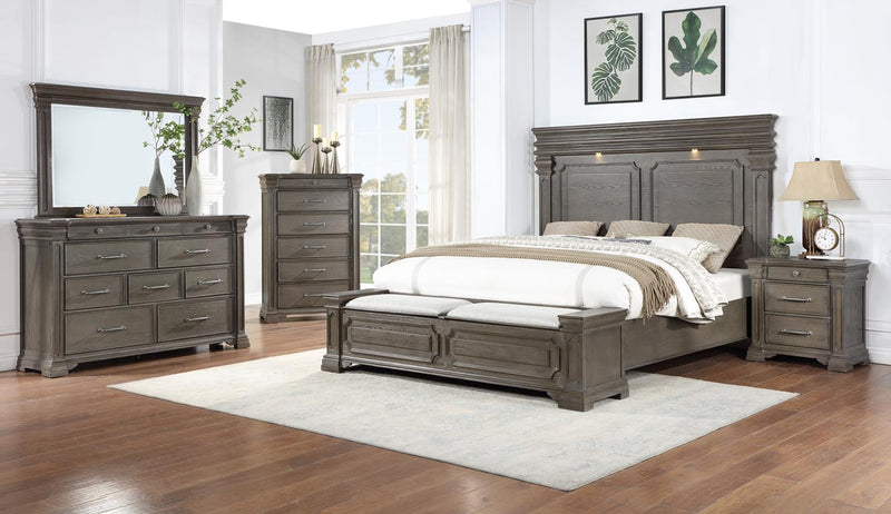 B067 Bed-Dresser-Mirror