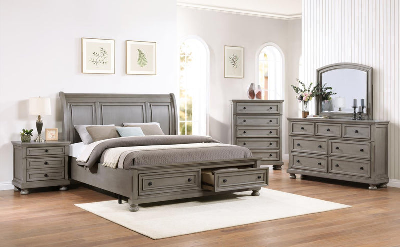 B070 Bed-Dresser-Mirror