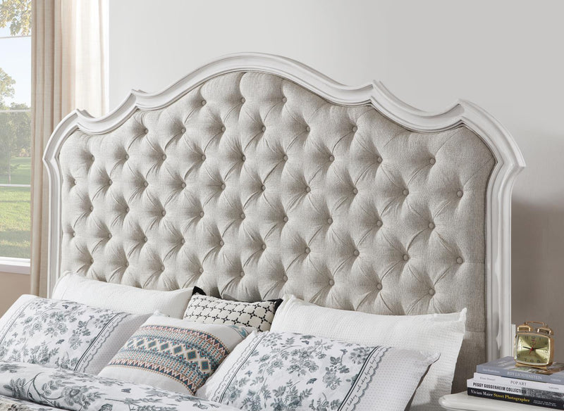 Antique White King Bed