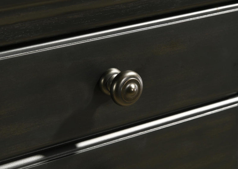 Charcoal Black King Bed