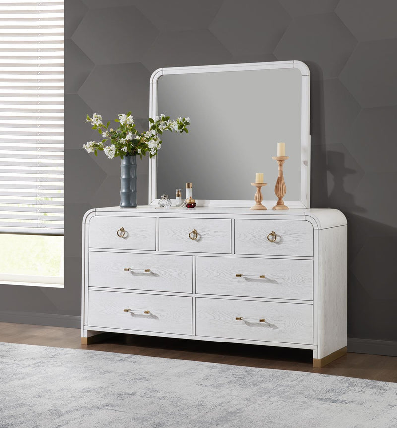 Queen Bed-Dresser-Mirror