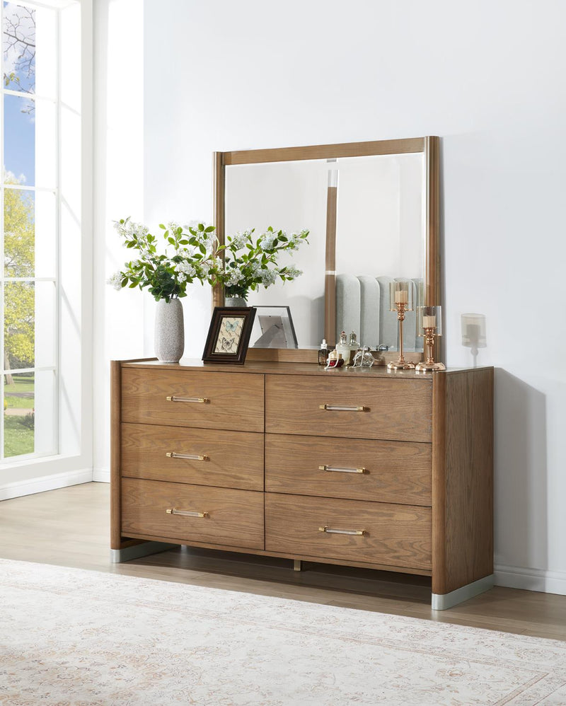 King Bed-Dresser-Mirror