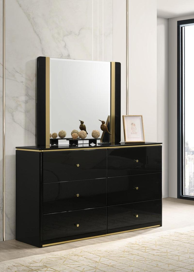 King Bed Frame - Dresser - Mirror - Chest - Nightstand