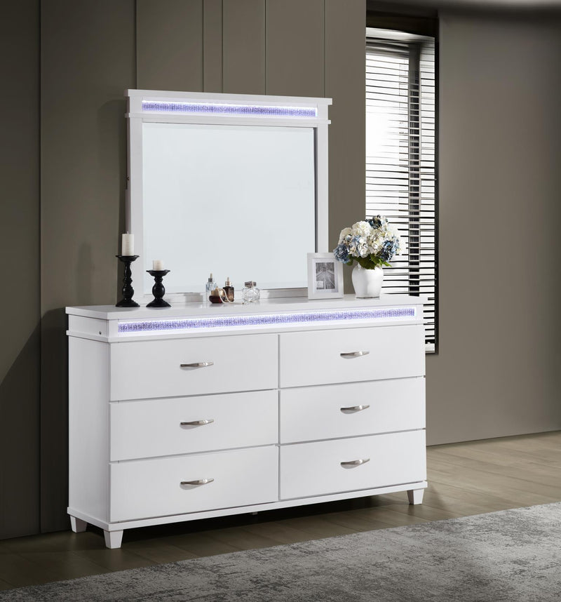 Queen Bed Frame - Dresser - Mirror - Chest - Nightstand