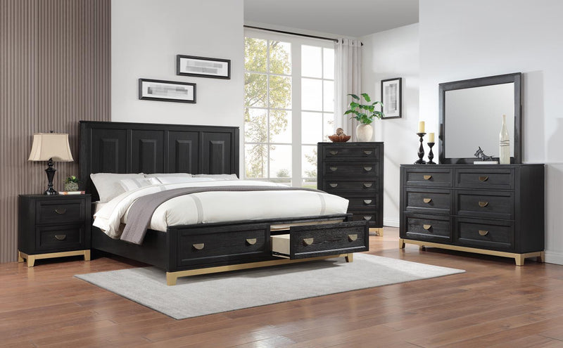 B236 Bed-Dresser-Mirror
