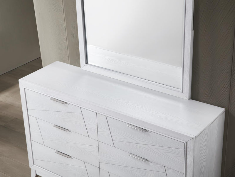 Led Queen Bed Antique White