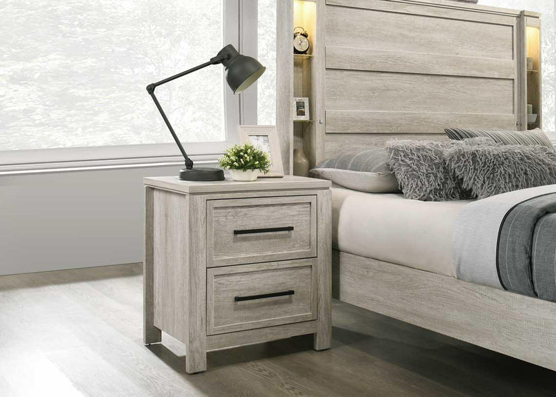 B318 Antique White Night Stand