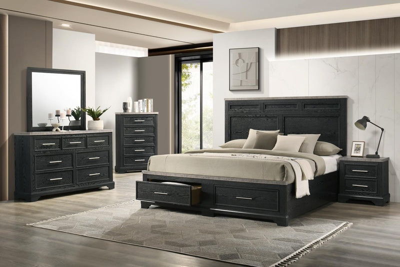 King Bed Frame - Dresser - Mirror - Chest - Nightstand