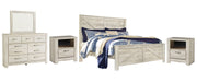 Ashley Furniture Bellaby bedroom set featuring a modern bed frame, matching nightstands, and coordinated bedroom decor.