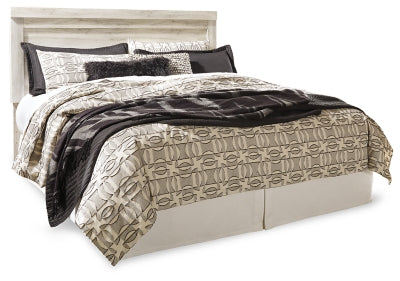 Ashley Furniture Bellaby Bed with dark wood finish, showcasing a sturdy frame, headboard, and classic design for a cozy bedroom.