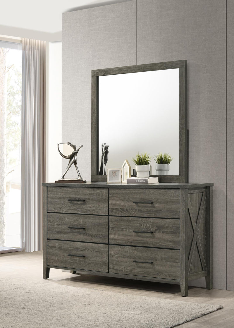 B522 Rustic Gray Dresser