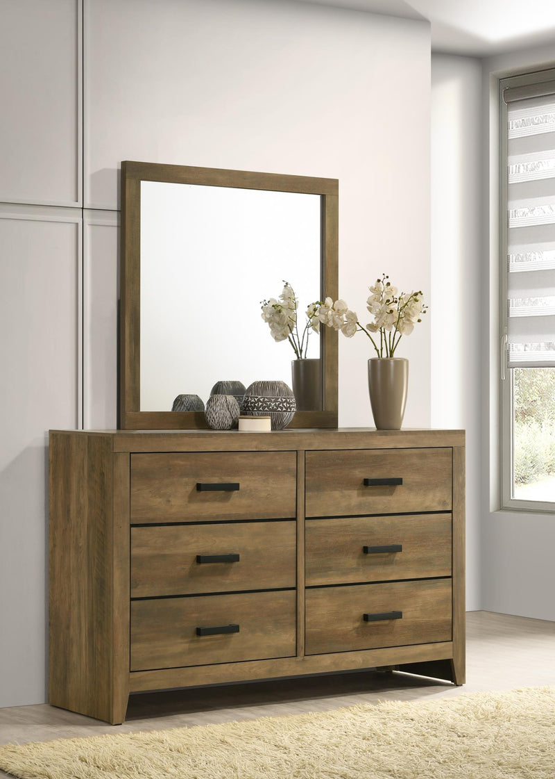 B526 Knotty Oak Mirror