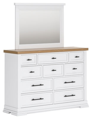 Ashley Furniture Ashbryn bedroom set including a bed, nightstands, and dresser in a modern bedroom design.