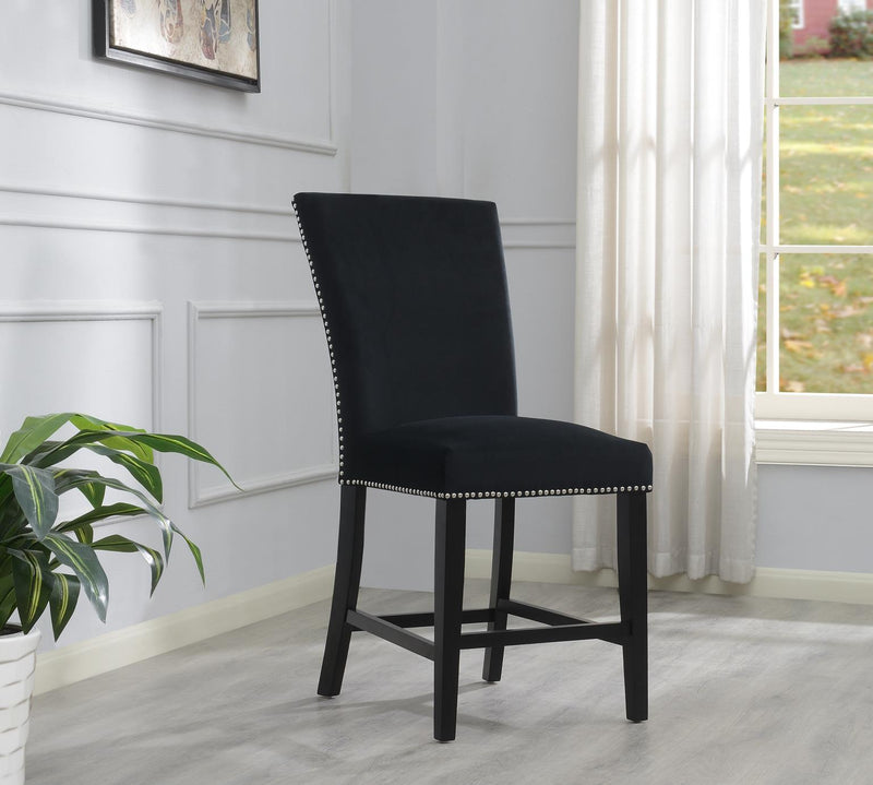Gray Velvet Counter Chair (Price Per Chair/Moq 2)