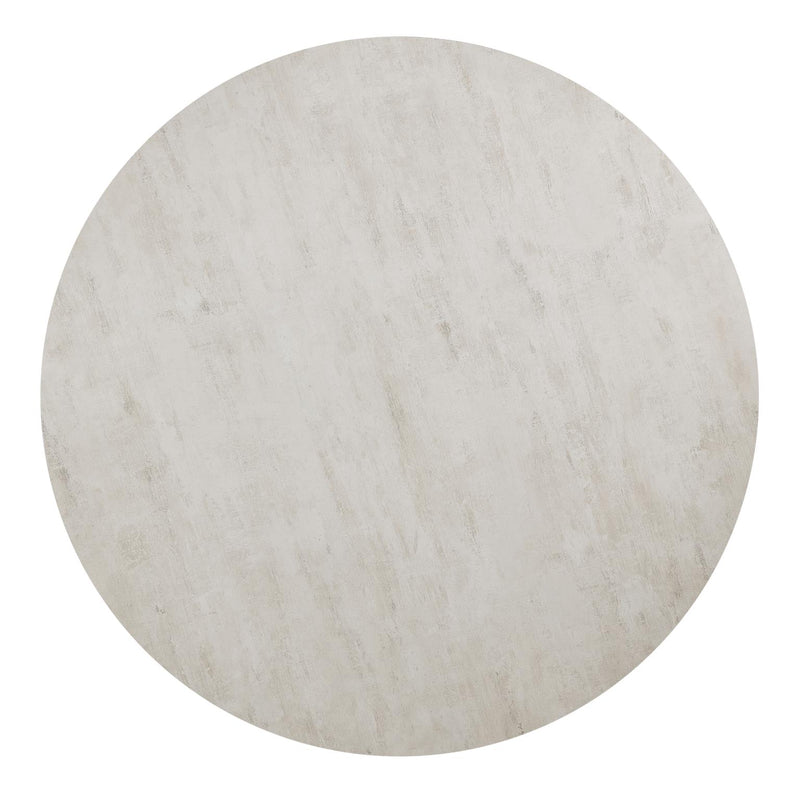 Black/Ivory Melamin Round Dining Table