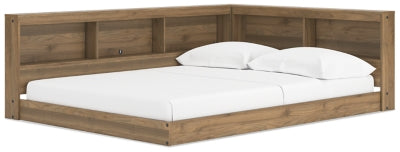 Ashley Furniture Deanlow Bed with a dark wood finish, showcasing a sleek, modern bed frame with a low-profile design.