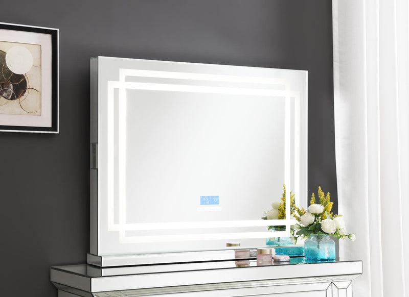 G-315 Glamour Vanity Set-Dresser With Mirror Bluetooth Speaker With Lights