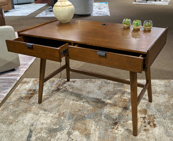 Ashley Furniture Lyncott 46-inch home office desk with a spacious surface and modern design, ideal for workspace organization.
