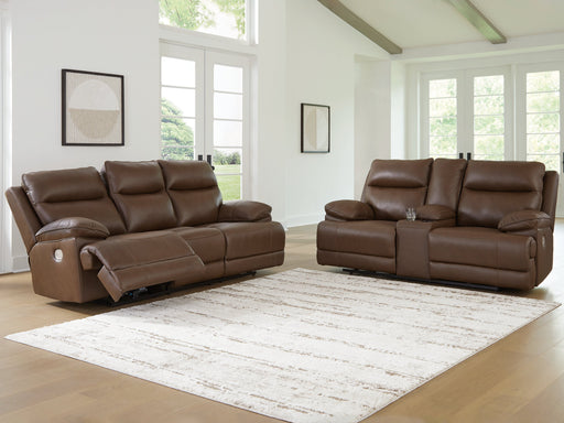Ashley Furniture VonRyan living room set with sofa, loveseat, and armchair in a modern fabric design.