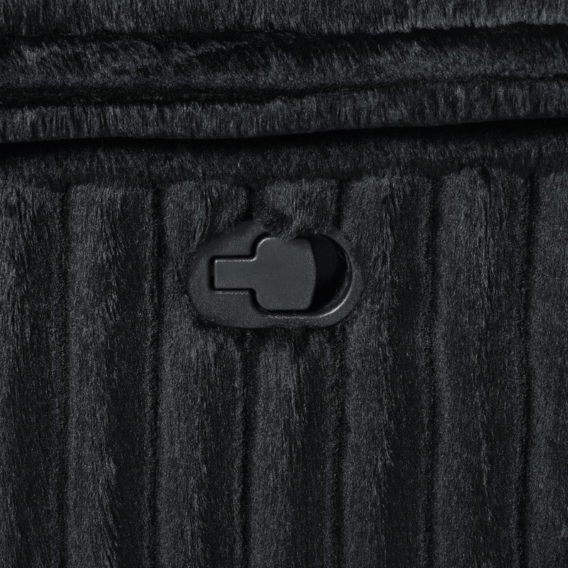 Black Corduroy Motion Glider Chair