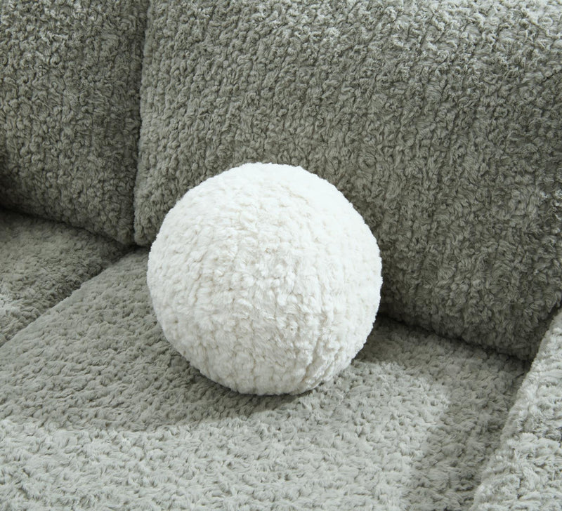 Gray Corduroy Loveseat