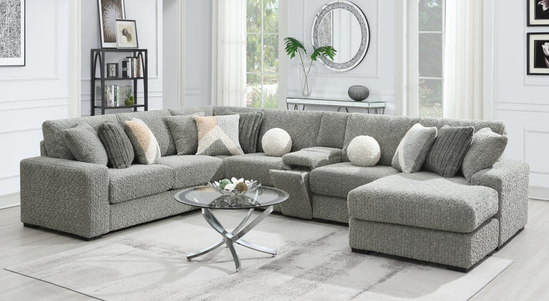 Gray Corduroy Console