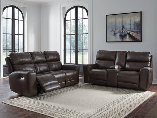 Ashley Furniture Crossplex living room set with sofa and loveseat, upholstered in neutral fabric, modern design, and plush cushions.