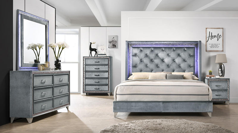 Monica QUEEN LED BED - B278-Q