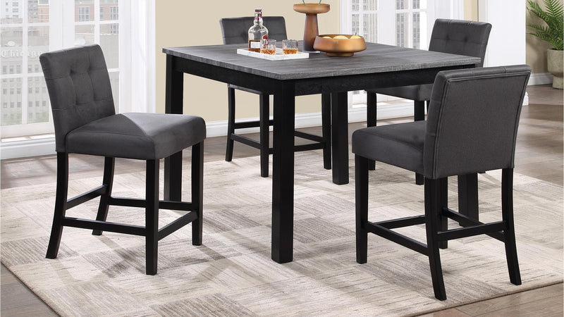 Owen COUNTER TABLE W/ 4 CHAIRS - D199-5