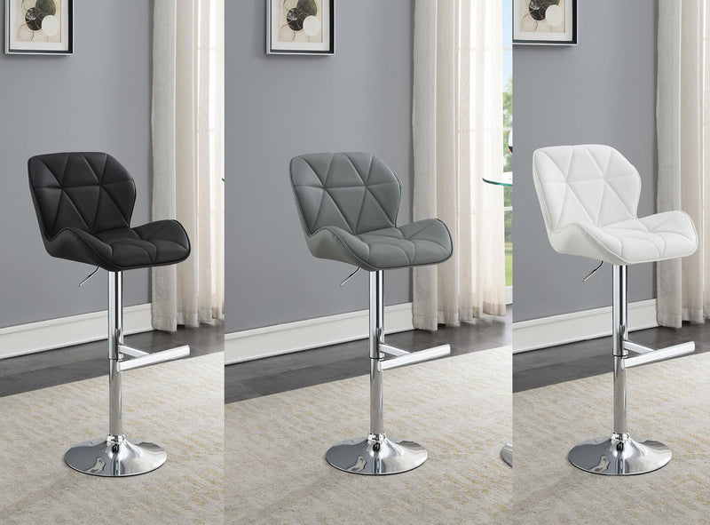 Antonio BLACK LEATHER PU BAR STOOL - ST130-BLK