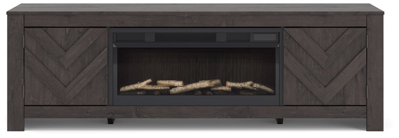 Cayboni 71" TV Stand with Electric Fireplace
