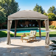 FOA East Arosa outdoor pop-up canopy, 10 x 10 feet, shown as a portable outdoor umbrella shelter