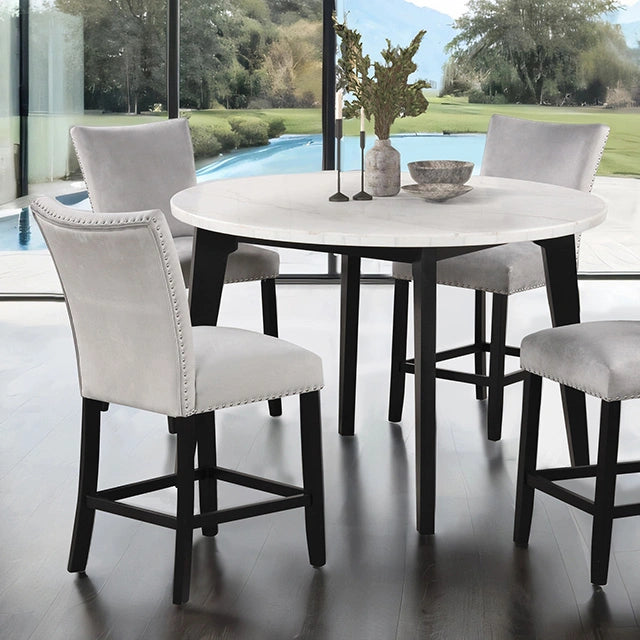 Sabro 5 Pc Dining Table Set Black