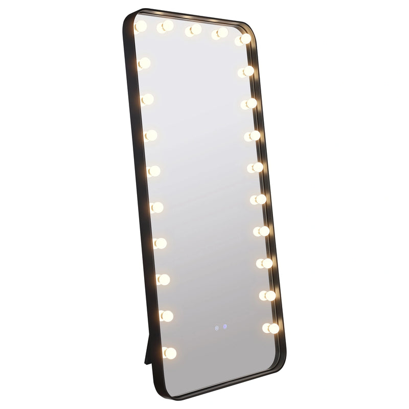 Canton Standing Mirror with LED Lighting and Bluetooth Speaker