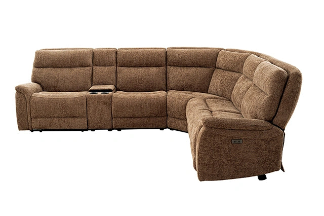 Mattheus Power Sectional with Cooler + 3 Recliners