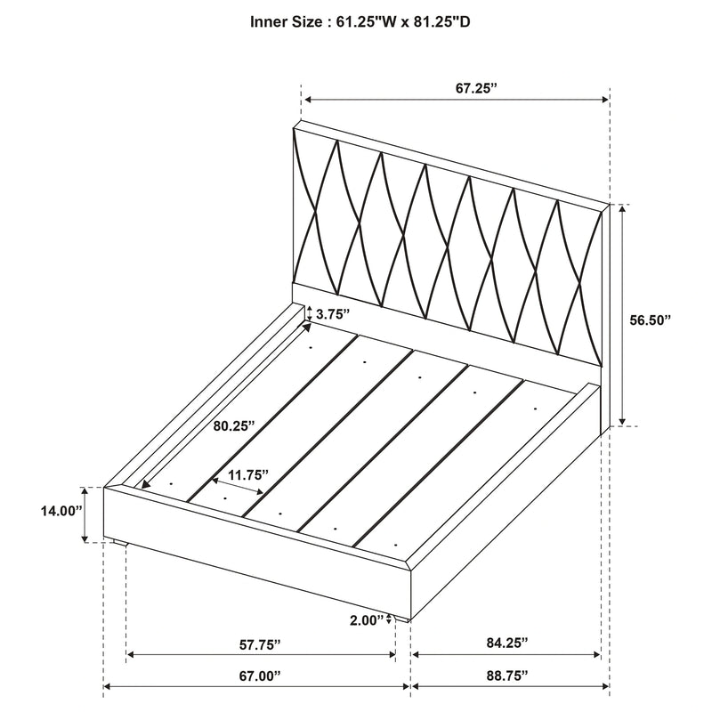Delsea Panel Platform Bed