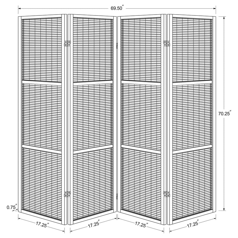 Browning Four-Panel Room Divider