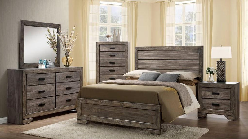 B346 Ash Gray Nightstand