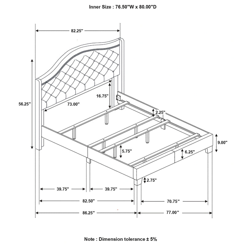 Sonoma Wingback Bed