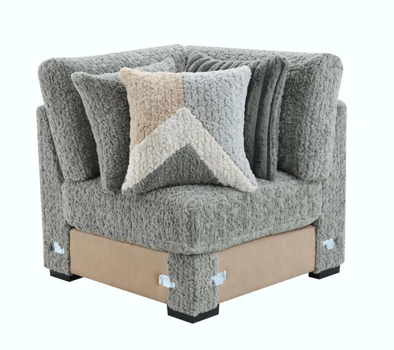 Gray Corduroy Console