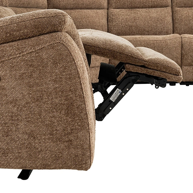 Mattheus Power Sectional with Cooler + 3 Recliners