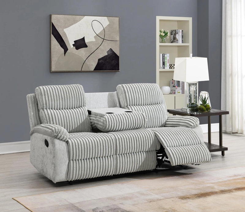 Gray Corduroy Motion Chair