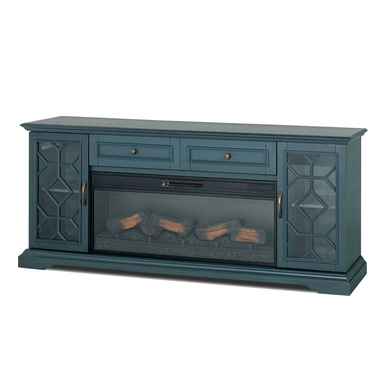 Fidel 74'' TV Console w/ Electric Fireplace