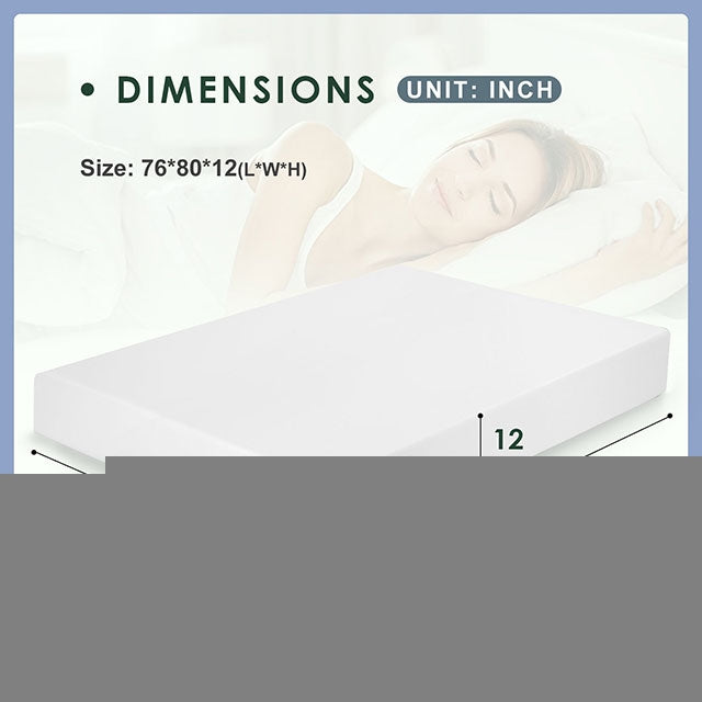 Artemisia 12" Memory Foam Mattress Full, Queen, Eastren King, & Cal.King