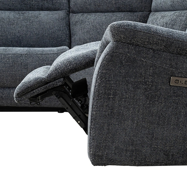 Mattheus Power Sectional with Console + 2 Recliners